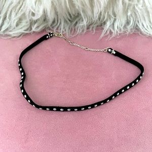 Black studded choker